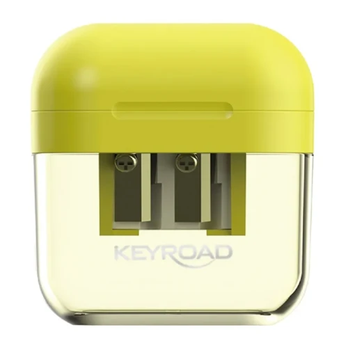 Temperówka plastikowa KEYROAD Jelly Gel, podwójna, blister, transparentna
