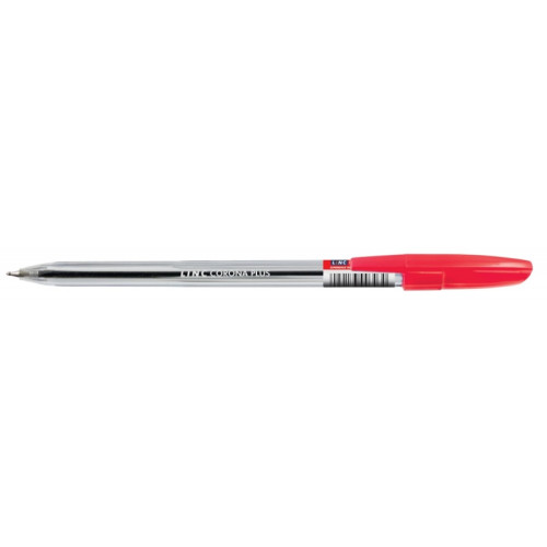 Długopis LINC Corona Plus, śr. kulki 0,7mm, gr. linii 0,3mm, czerwony