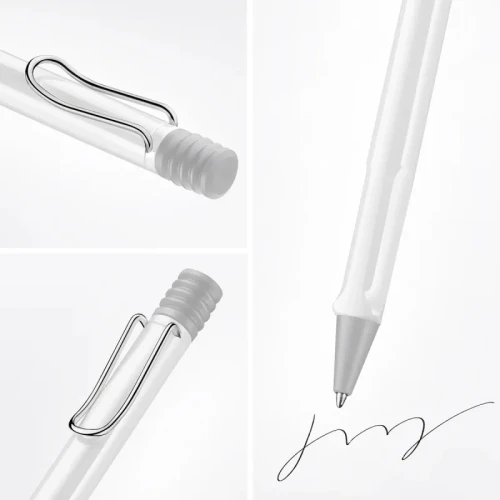 Długopis LAMY Safari 219, M, z czarnym wkładem, biały