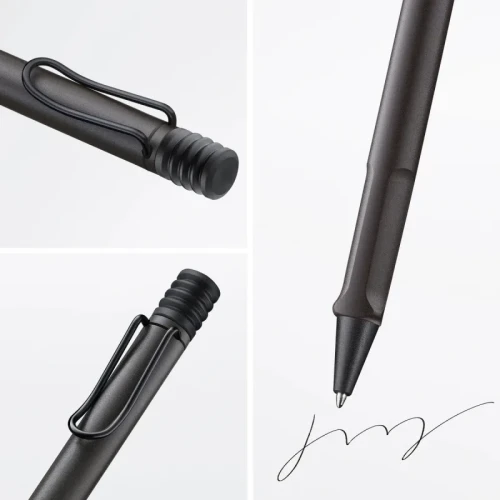 Długopis LAMY Safari 217, M, z niebieskim wkładem, grafitowy