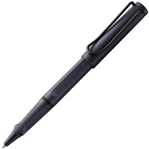 Pióro kulkowe LAMY Safari 3E2, M, z czarnym wkładem, grafitowo-czarne