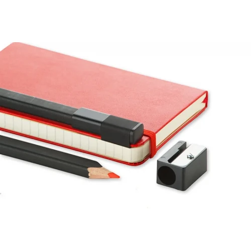 Zestaw 2 ołówków/zakreślaczy MOLESKINE wykonany z drzewa lipowego z temperówką, pomarańczowy/żółty