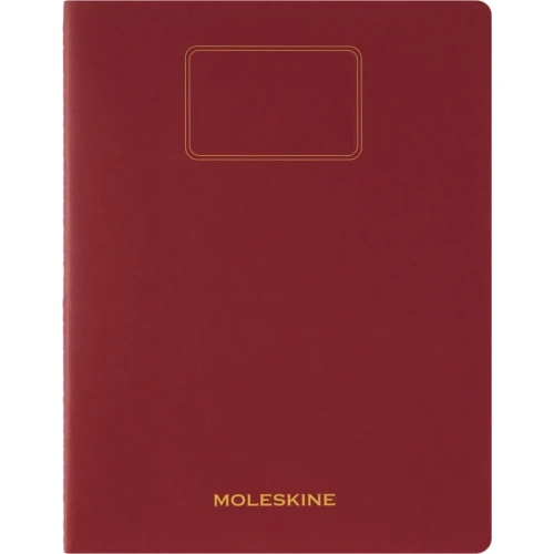 Zeszyt MOLESKINE Student Cahier, XXL, w linie, 21,6x27,9cm, czerwony