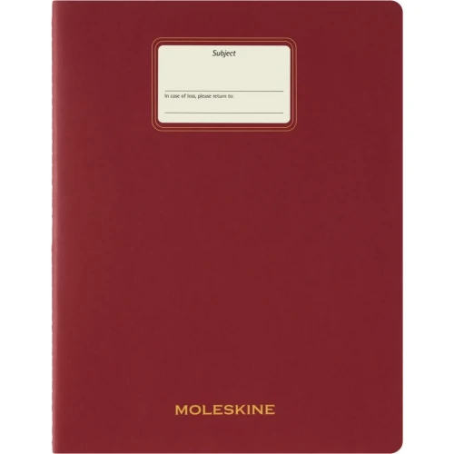 Zeszyt MOLESKINE Student Cahier, XXL, w linie, 21,6x27,9cm, czerwony