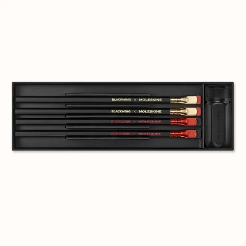 Zestaw ołówków i temperówki BLACKWING X MOLESKINE