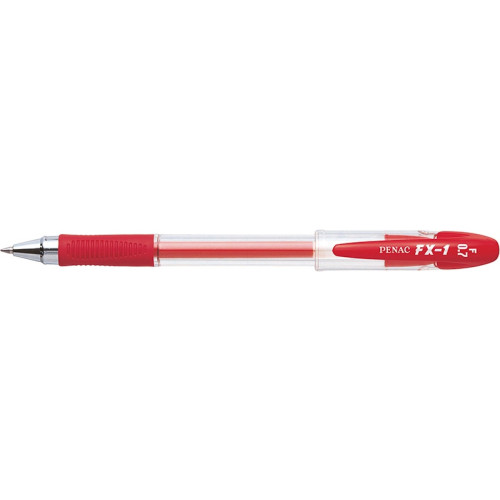 Długopis żelowy PENAC FX1 0,7mm, czerwony