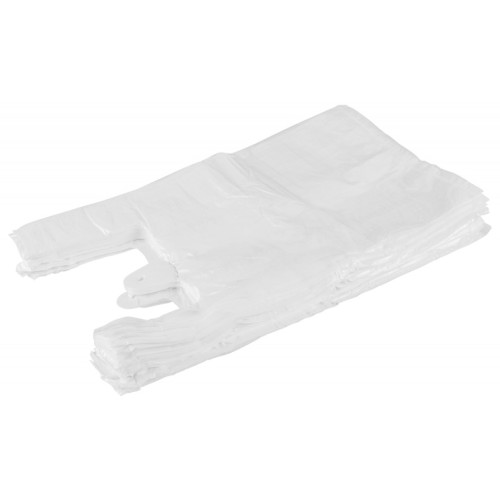 Reklamówka SARANTIS, HDPE, normal, 22/5/38 cm, 6 mikr., 200 szt., biała