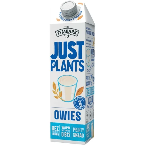 Napój roślinny TYMBARK Just Plants, owsiany, 1l