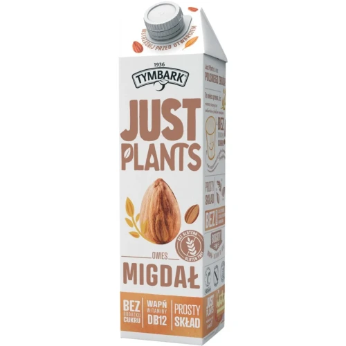 Napój roślinny TYMBARK Just Plants, owies-migdał, 1l