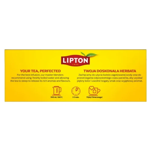 Herbata LIPTON czarna, Yellow Label, 100 torebek