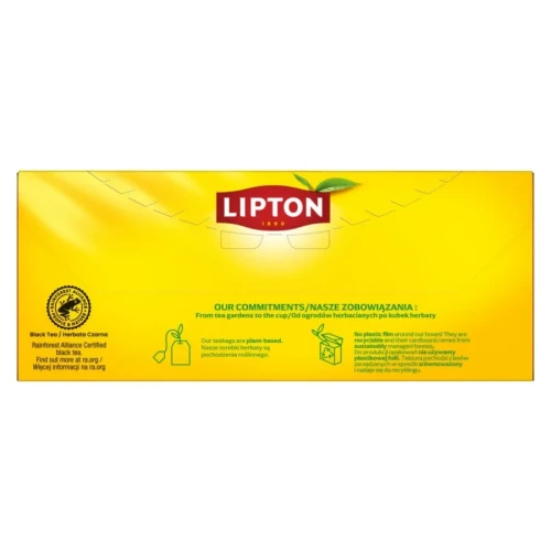 Herbata LIPTON czarna, Yellow Label, 100 torebek