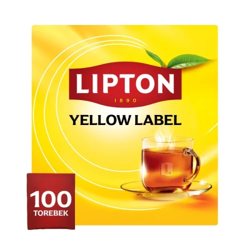 Herbata LIPTON czarna, Yellow Label, 100 torebek