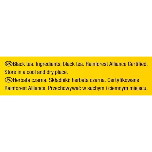 Herbata LIPTON czarna, Yellow Label, 100 torebek