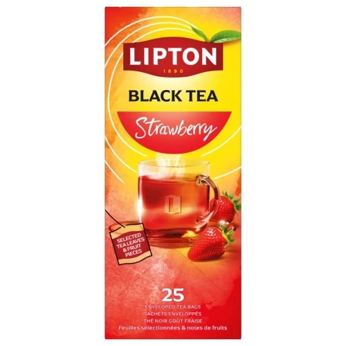 Herbata LIPTON Feel Good Selection, Refresh, truskawka, 25 kopert