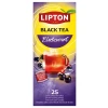 Herbata LIPTON Feel Good Selection, Refresh, czarna porzeczka, 25 kopert