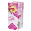Herbata LIPTON Feel Good Selection, Relax, malina, 25 kopert