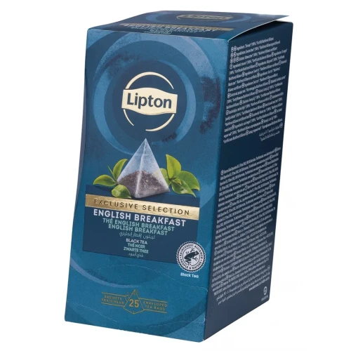 Herbata LIPTON Exclusive Selection, piramidki, English Breakfast, 25 kopert