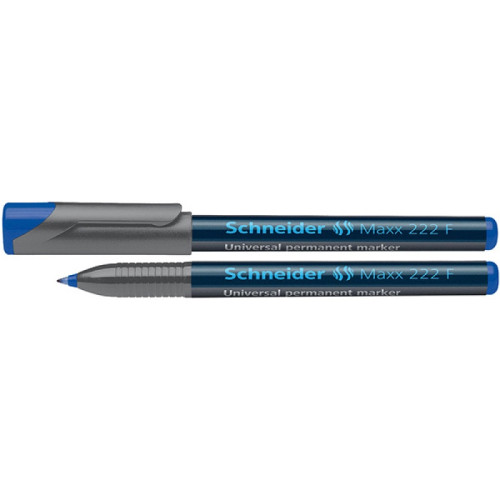 Foliopis permanentny SCHNEIDER Maxx 222, F, 0,7mm, niebieski