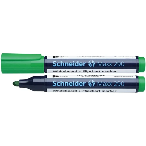 Marker do tablic SCHNEIDER Maxx 290, okrągły, 2-3mm, zielony