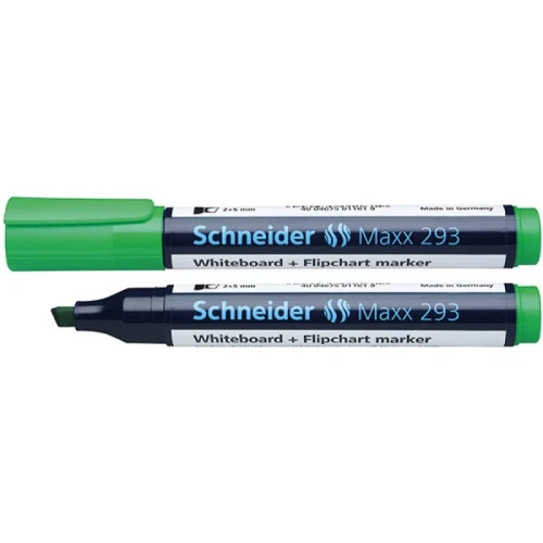 Marker do tablic SCHNEIDER Maxx 293, ścięty, 2-5mm, zielony