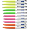 Długopis automatyczny SCHNEIDER TAKE 4 Neon, M, 4 kolory wkładu, 10 szt., mix kolorów