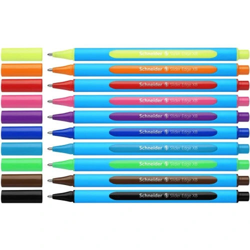 Zestaw długopisów w etui SCHNEIDER Slider Edge, XB, 10 szt., miks kolorów
