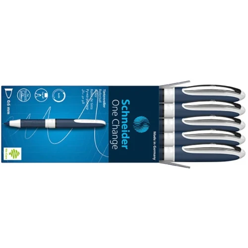 Pióro kulkowe SCHNEIDER One Change, 0,6mm, czarne