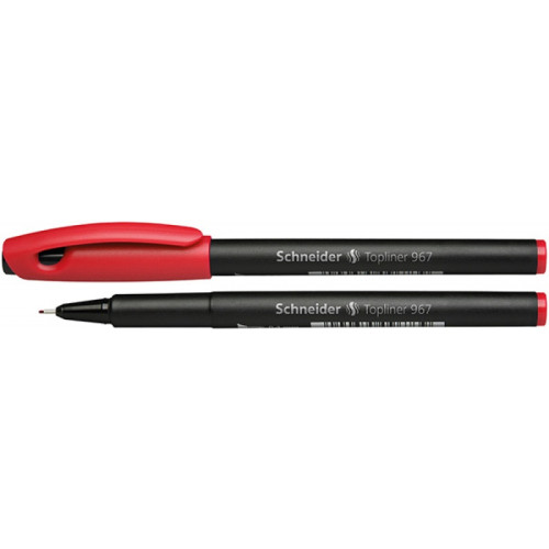 Cienkopis SCHNEIDER Topliner 967, 0,4 mm, czerwony
