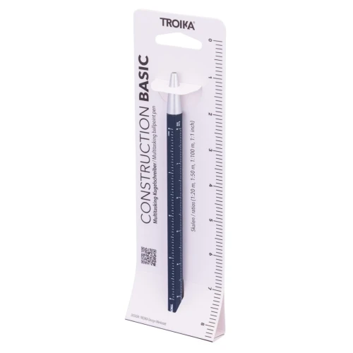 Długopis wielozadaniowy TROIKA Construction Basic, niebieski
