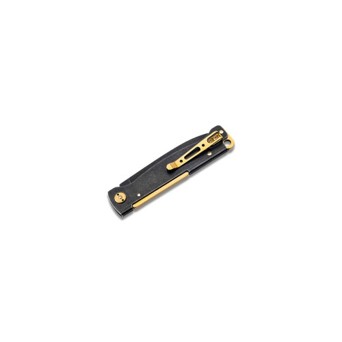 Nóż Böker Plus Atlas Black Stonewash Brass