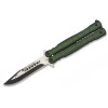 Nóż motylek K25 02130 Balisong Green