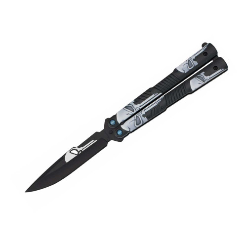 Nóż Albainox 02201 Skull Balisong