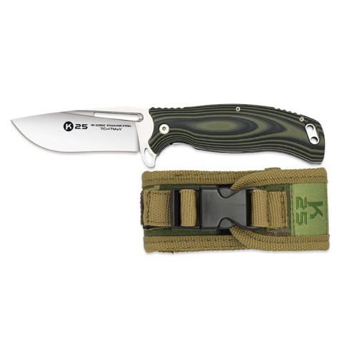 Nóż Taktyczny K25 18868 G10 Wengue Green