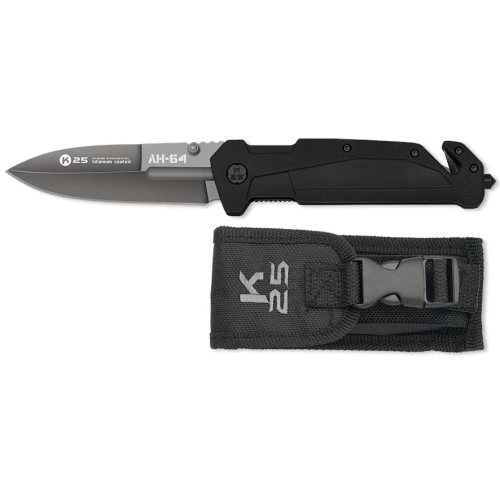 Nóż Taktyczny K25 AH-64 18871 Rubber Black