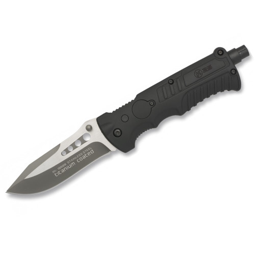 Nóż K25 19588 Tactical Black SFL Titanium Coated