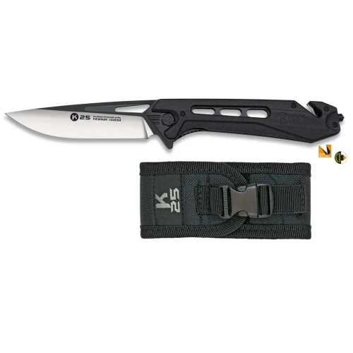 Nóż K25 25242 Tactical CNC XL Black G10
