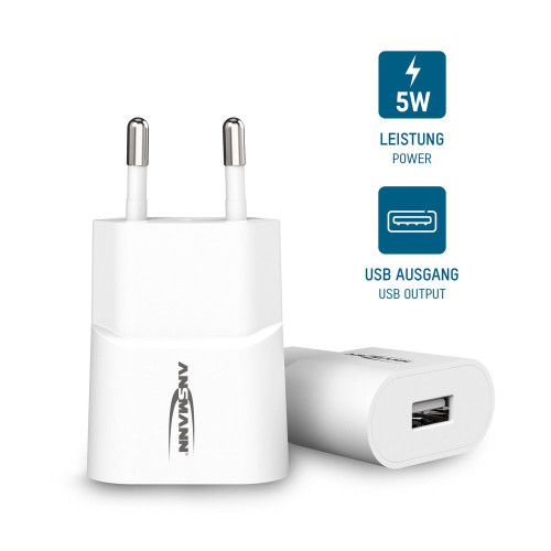 Ładowarka Ansmann HC105 biała USB 5W, 1A