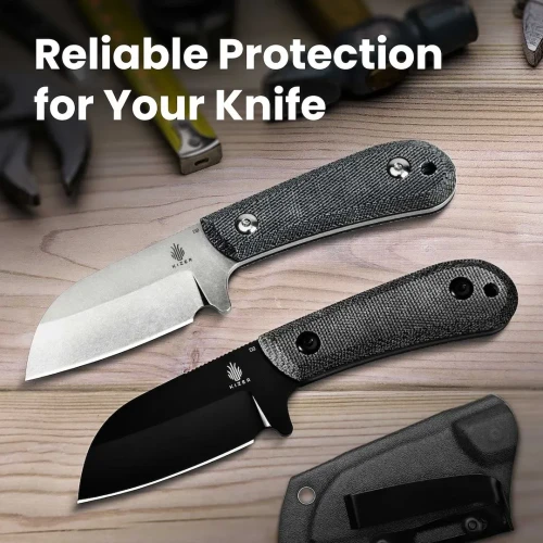 Nóż Kizer Fixed Deckhand Micarta+G10 D2 Black