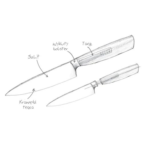 Nóż Szefa Böker Solingen Core Walnut 21 cm