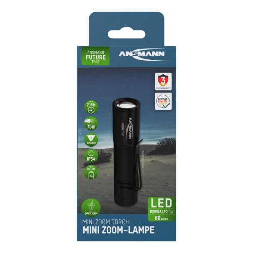 Latarka Ansmann LED T50F, 60lm, 1xAA