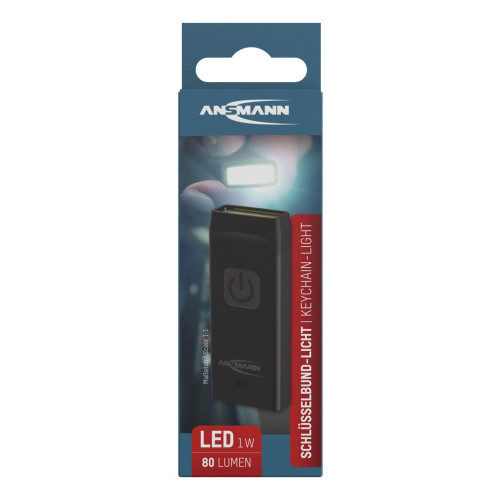Brelokowa latarka Ansmann KL80R USB, 80 lm, aku