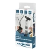 Kabel smyczkowy Ansmann USB-C/C,60W,120 cm,czarny