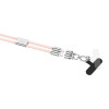 Kabel smyczkowy Ansmann USB-C/C,60W,120cm,różowy