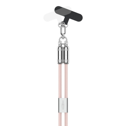 Kabel smyczkowy Ansmann USB-C/C,60W,120cm,różowy
