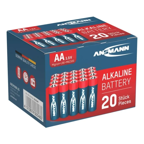 Baterie alkaliczne Ansmann AA / LR6, 20 szt.