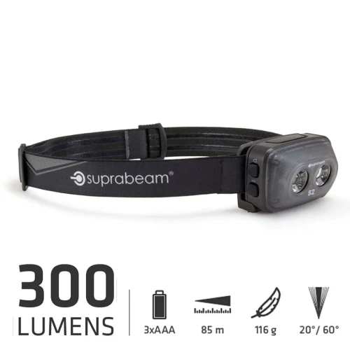 Latarka czołowa Suprabeam S2 300lm, 3x AAA