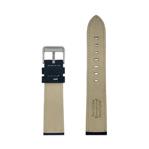 Pasek skórzany Zeppelin granatowy, 22 mm