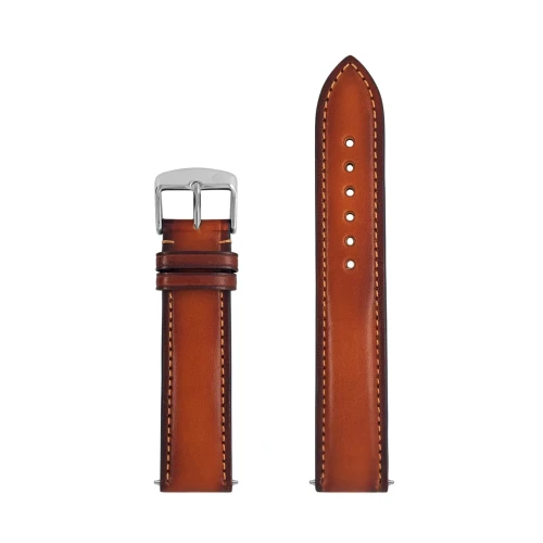 Pasek skórzany Zeppelin brązowy 22 mm