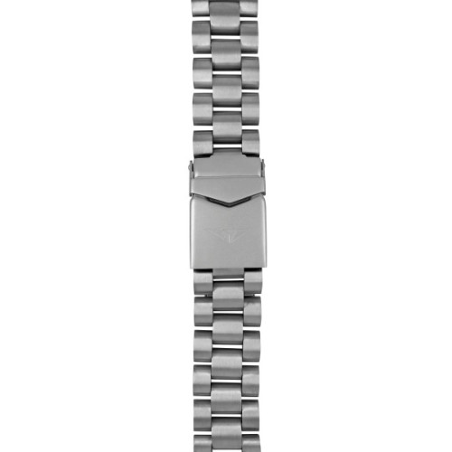 Bransoleta tytanowa Bauhaus, srebrna 22 mm