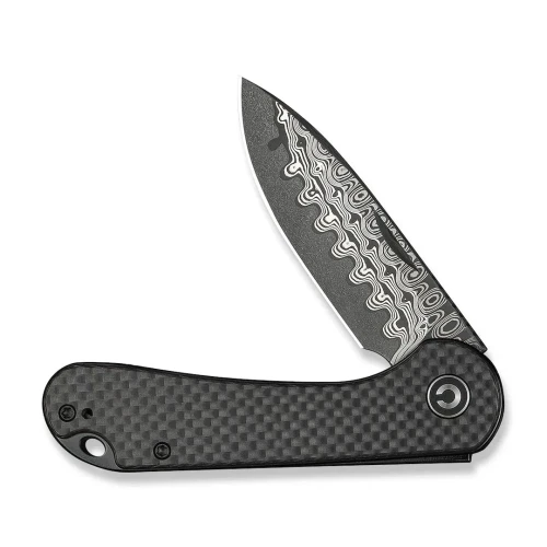 Nóż CIVIVI Elementum Slip Joint Damast CF